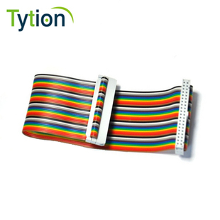 树莓派通用20CM 延长线T型扩展线 彩色40P芯排线彩虹杜邦排线GPIO