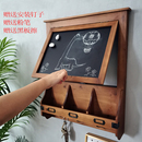饰置物架挂钩留言板钥匙收纳 北欧复古电表箱遮挡黑板磁性电闸盒装