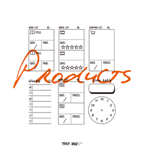 【7ULY】 生活清单打卡记录  | 百搭可爱日常手帐橡皮印章