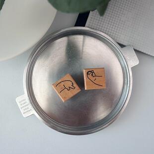 【7ULY】 小胖手 NO.2  | 百搭可爱日常手帐橡皮印章