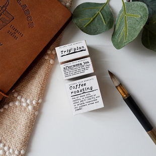 【7ULY】 复古英文词句 | 百搭复古可爱日常手帐橡皮印章