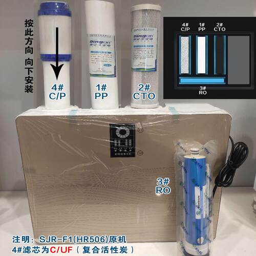 鼎安滤芯订制新款适用苏泊尔反渗透净水器SJR-F1（HR506)复合滤芯