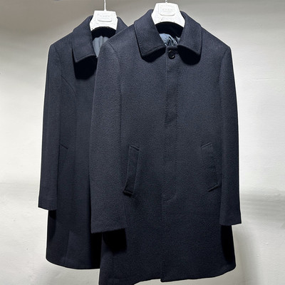 100%顺羊毛大衣羽绒内胆