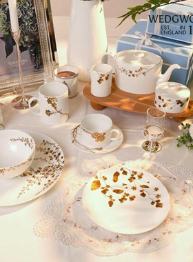 【乔迁送礼】WEDGWOOD威基伍德Vera Wang灿金花园220ml咖啡杯骨瓷