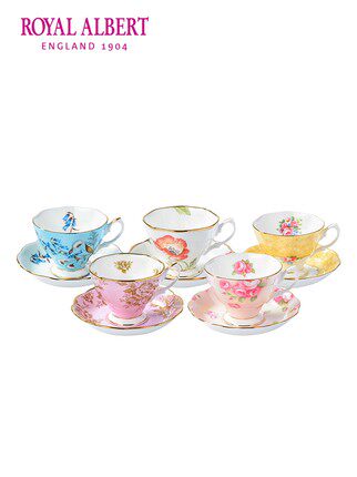 Royal Albert 皇家阿尔伯特1950-1990年五件套 骨瓷茶/咖啡杯|msdalam kategori pinggan mangkuk, kopi, cawan kopi - dari Buy2taobao.com untuk memberikan perkhidmatan ejen Taobao profesional membeli