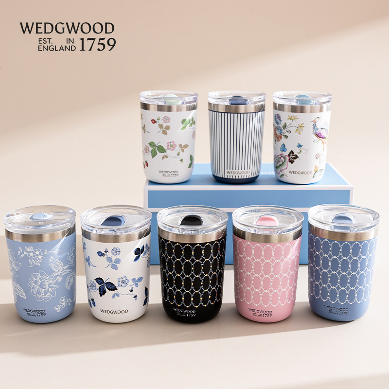 【618好礼】现货秒发WEDGWOOD威基伍德野草莓保温杯350ml随行杯