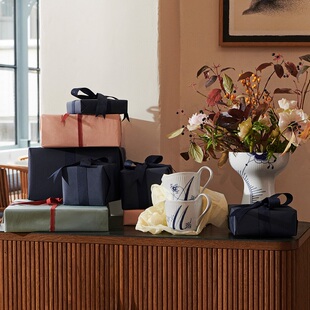 丹麦RoyalCopenhagen皇家哥本哈根手绘字母马克杯 新年礼物