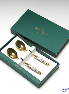 Minton明顿 Haddon 哈顿系列咖啡勺镀金现货礼盒装