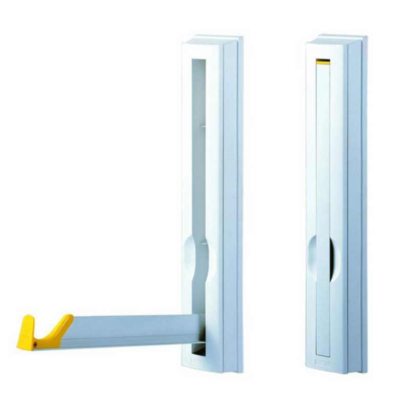 日本进口NASTA 浴室卧室阳台晾衣杆衣帽挂钩收缩折叠单杆 环保