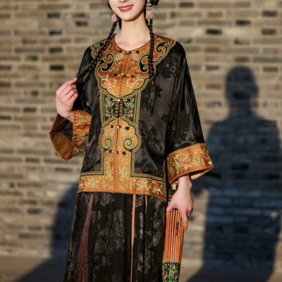 新中式民族风空调衫春夏重工刺绣外套七分袖宽松上衣女大码防晒衣