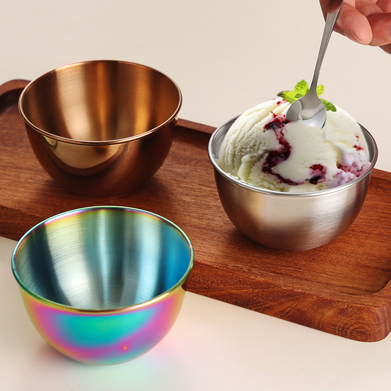 304不锈钢蘸料小碗酱料杯果碗火锅蘸酱调料碗沙拉酱冰淇淋雪糕碗