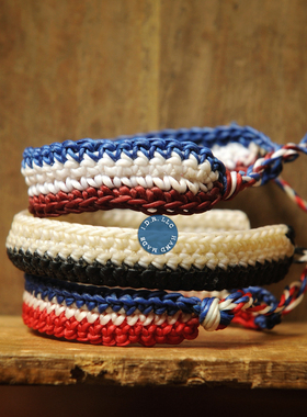 IDR LLC | 日本进口蜡绳手工编织撞色手环手绳