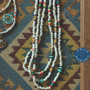 IDR LLC | HANDMADE星际碎片回收公司复古琉璃珠松石项链/手链