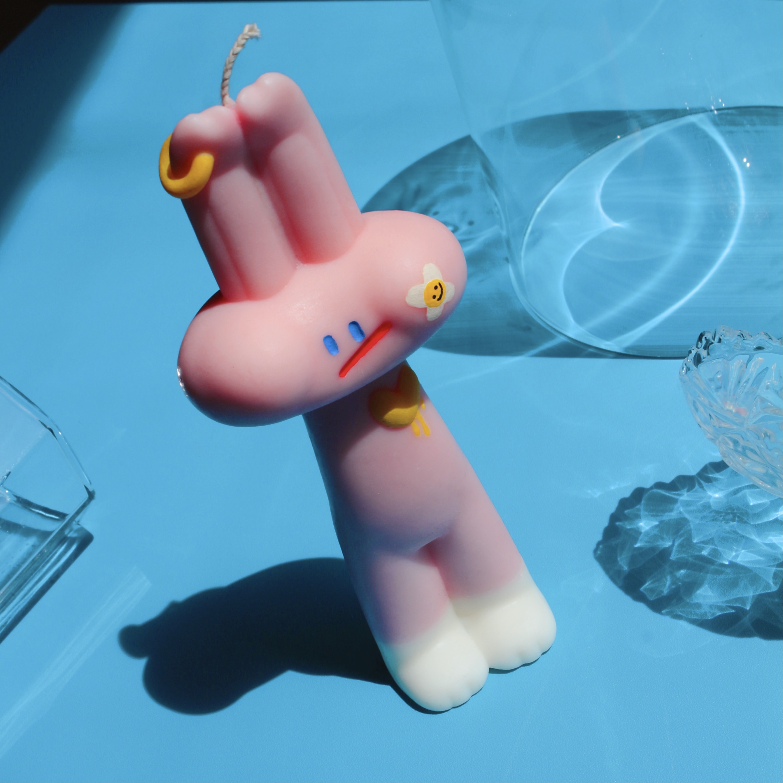 原创TOU可爱涂鸦兔香薰蜡烛礼物