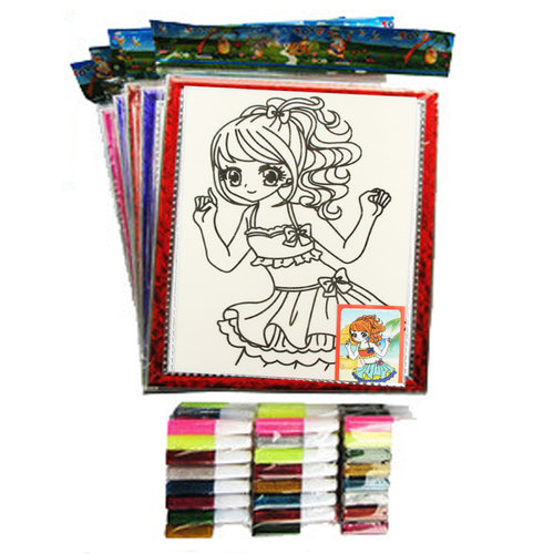 儿童手工金粉画亲子早教玩具