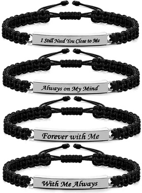 不锈钢手链可打开纪念宠物毛发骨灰盒手镯男女士钛钢手环可调节