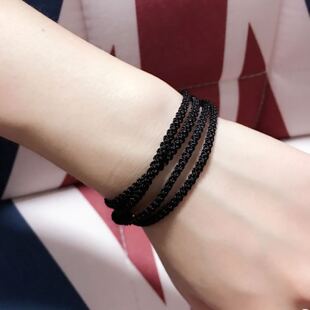 小众原创红绳手工编织黑绳多层缠绕式 情侣手链男生本命年手绳女