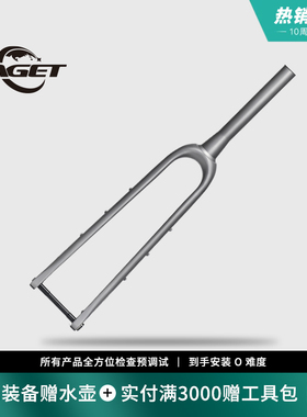 LAGET 3D打印一体钛合金前叉 瓜车公路钛前叉 硬叉 高强度前叉