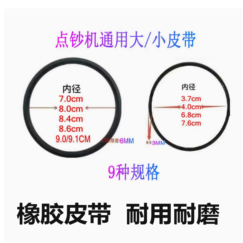 橡胶大皮带9.1CM/传动带/齿轮皮带/点钞机大皮带/验钞机通用配件