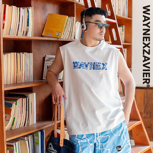 GEEEKPANDA宽松夏季圆领印花背心