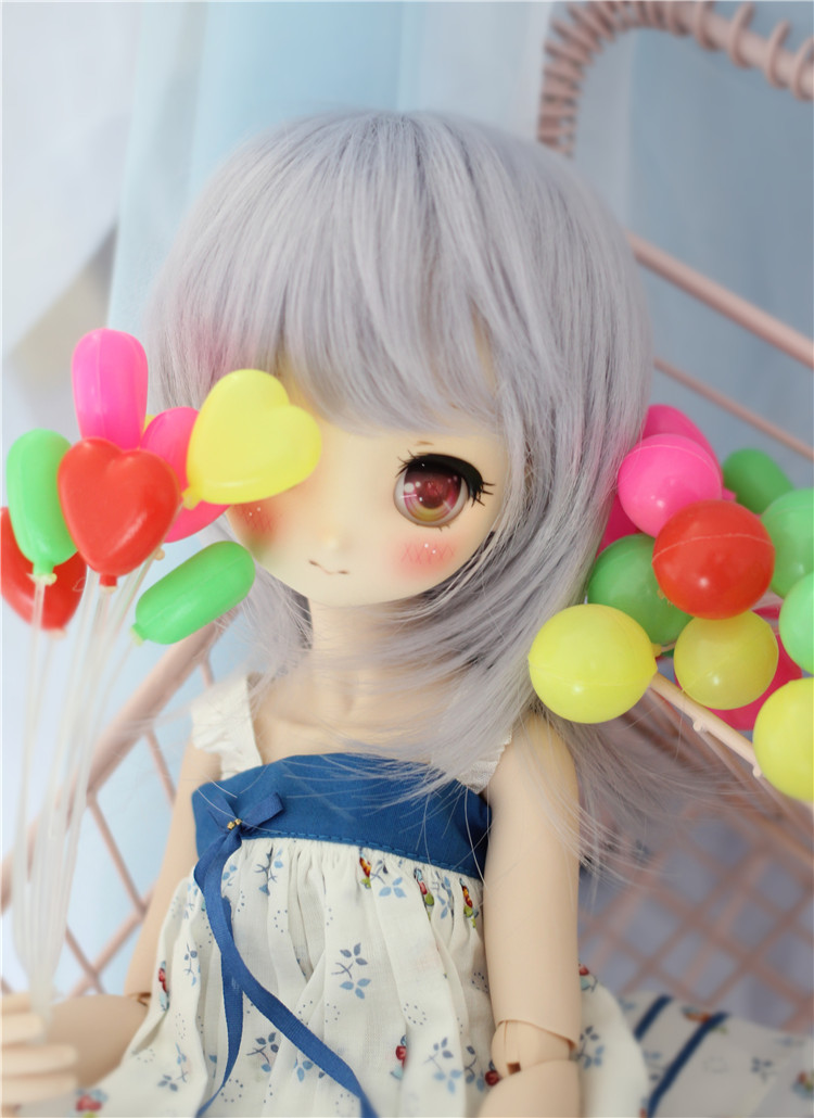 sd假发紫色bjd娃娃