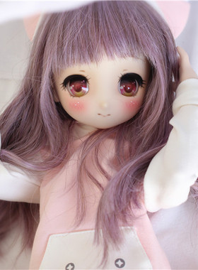BJD娃娃套装猫咪粉色天蓝色1/4分1/6分软萌卫衣短裤MDD/YOSD衣服