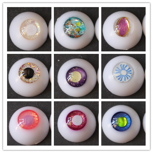 BJD娃娃1/6分1/8分灰蓝色树脂眼