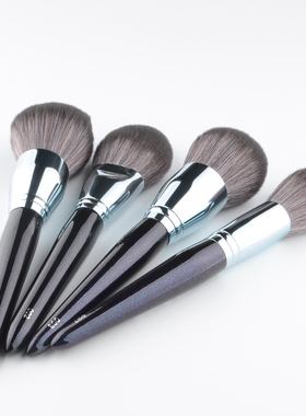 超大号蘑菇圆头散粉刷火苗小号蓬松散粉刷合集柔软纤维毛星空蓝