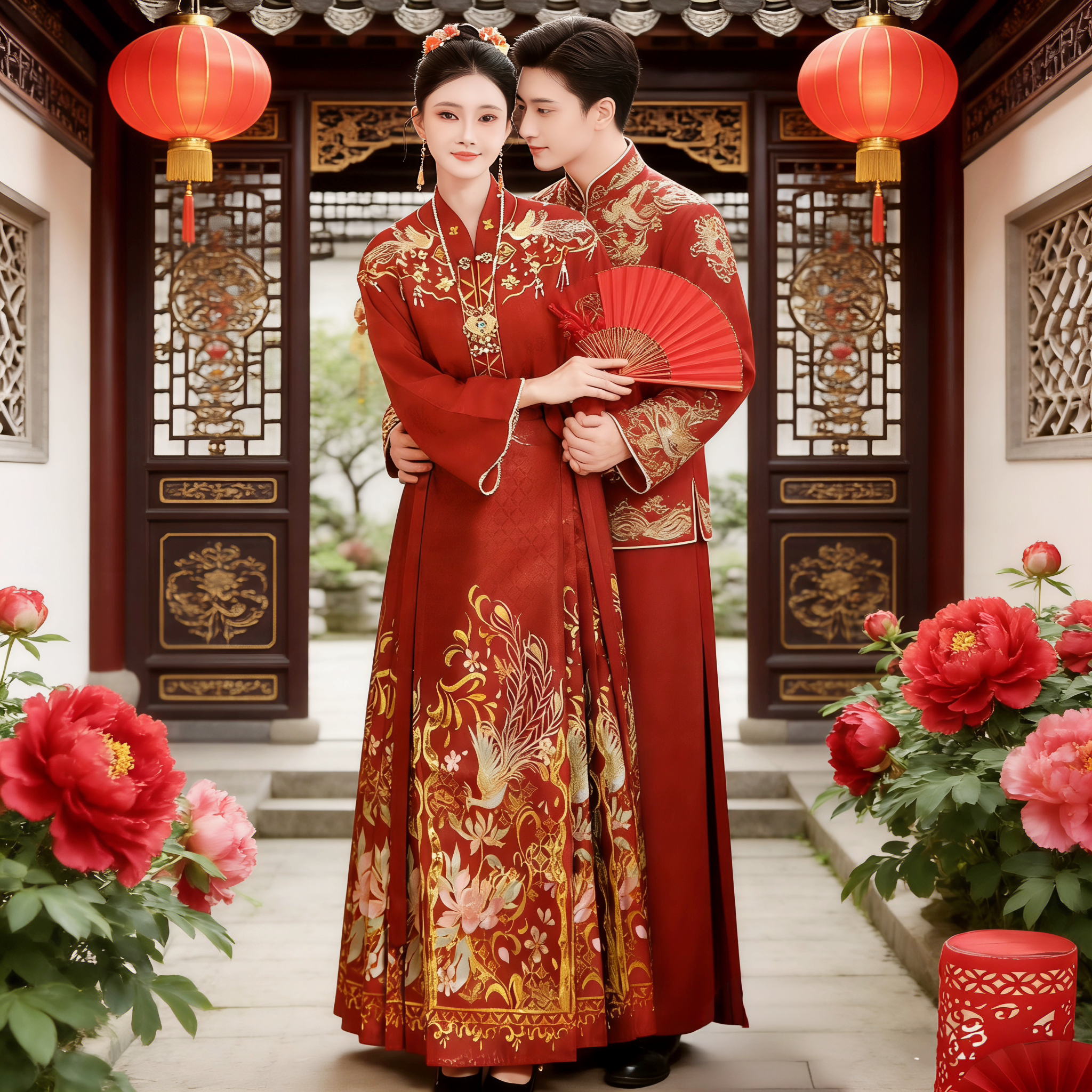 新大码敬酒服结婚马面裙套装礼服