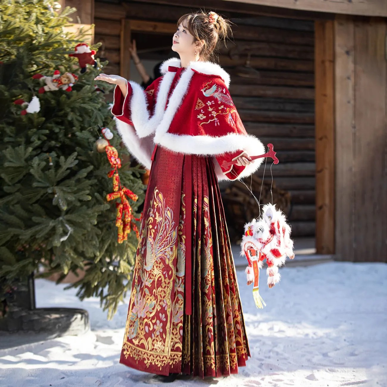 大码敬酒服胖mm订婚礼服斗篷披肩