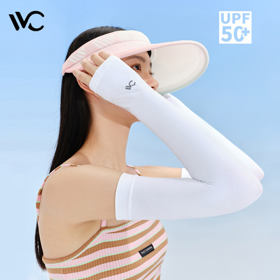 VVC冰袖夏季户外透气吸汗防紫外线防晒袖套女生骑车薄款冰丝套袖