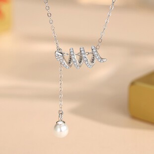 原创灵蛇珍珠项链女925纯银新中式小众高级感流苏毛衣链蛇年项饰