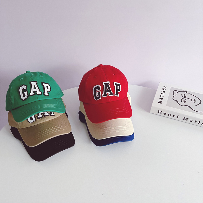 韩国亮色儿童棒球帽子潮范男女