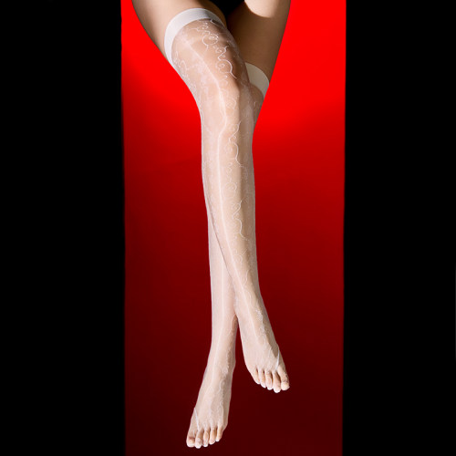 3D五趾极光透明超薄长筒袜