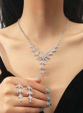 小红书热销爆款耳环项链两件套女