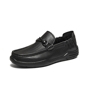 纯色舒适百搭商务休闲皮鞋 专柜正品 男鞋 新款 OFV01AM6 他她2026春季