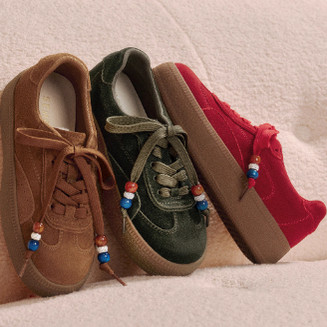 专柜正品森达2026春新款女鞋德训鞋厚底绒面复古运动板鞋ZTK13AM6