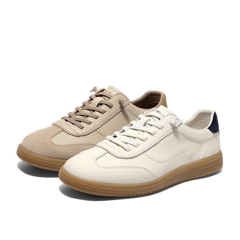 专柜正品森达2025秋季新款男鞋德训鞋时尚百搭休闲板鞋K5V01CM5,流行男鞋,德训鞋,淘宝优惠券,粉丝福利购,淘宝优惠卷