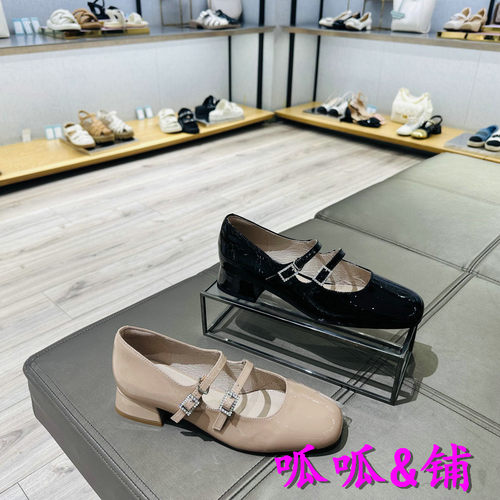 百丽玛丽珍鞋女平底鞋子浅口单鞋