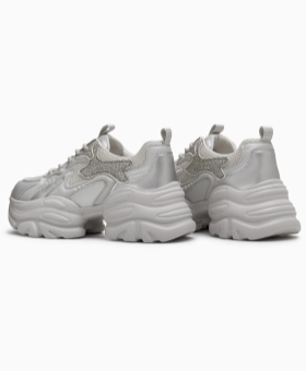 专柜正品天美意2025秋女鞋闪钻厚底老爹鞋复古运动休闲鞋BL022CM5