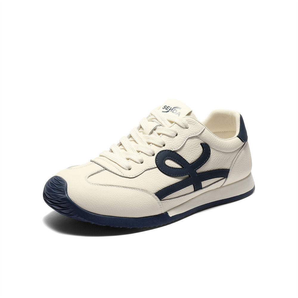 专柜正品森达2025秋季新款男鞋德训鞋百搭平底休闲板鞋1YX01CM5,流行男鞋,德训鞋,淘宝优惠券,粉丝福利购,淘宝优惠卷