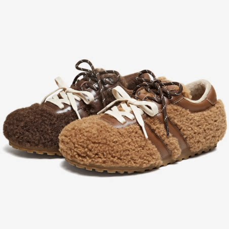 专柜正品他她2026春款女鞋毛毛勃肯鞋百搭德训鞋加绒棉鞋E2M01AM6