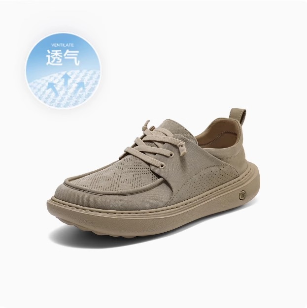 专柜正品百丽2025夏款男鞋透气软底一脚蹬休闲布鞋8SW01 8SW02BM5
