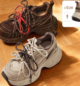 专柜正品百丽2026春新款女鞋厚底老爹鞋美拉德运动休闲鞋B2945AM6