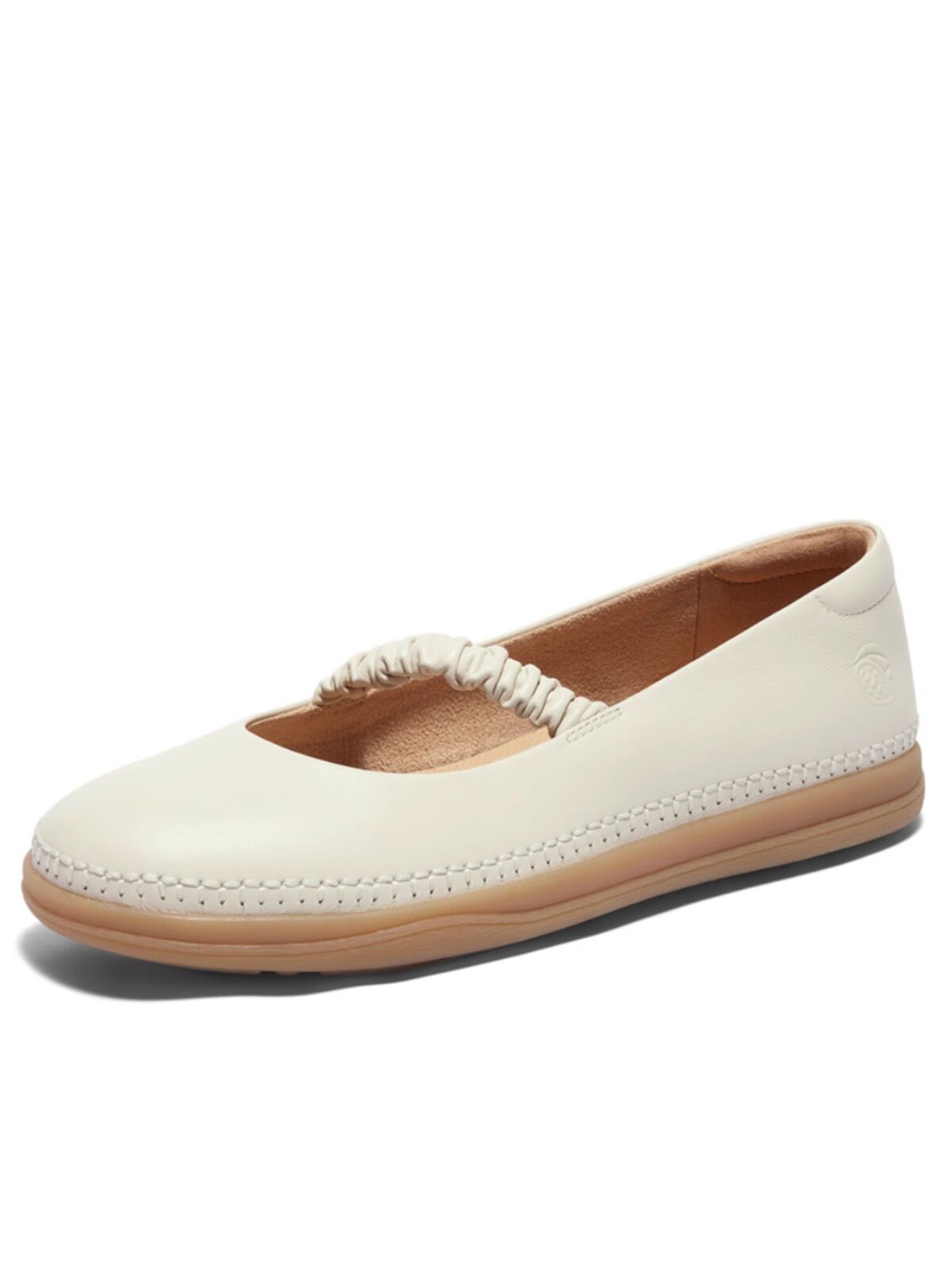 专柜正品森达2024秋款女鞋玛丽珍鞋真皮舒适平底软面单鞋4wg15cq4