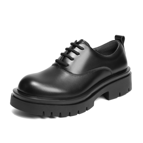 专柜正品百丽2026春新款男鞋增高商务德比鞋休闲大头皮鞋A2284AM6