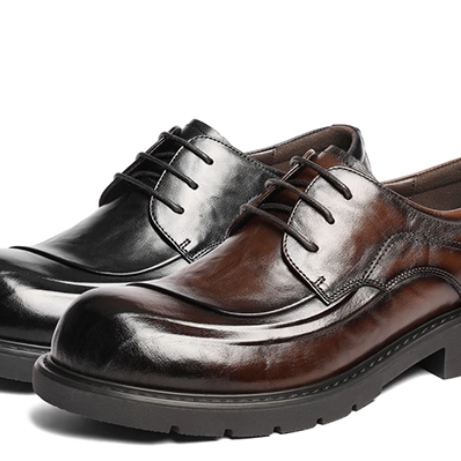 专柜正品百丽2026春款男鞋真牛皮休闲商务鞋通勤德比婚鞋A2274AM6