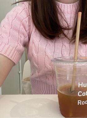 日韩INS流行蔗糖色全生物降解环保吸管独立包装冷热饮