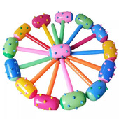 充气玩具 超大号充气棒 充气锤子 打击棒 多颜色随机 充气狼牙锤