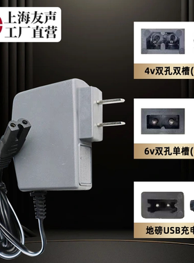 上海友声电子称充电器4v双槽充电器6v友声台秤桌秤电源线充电器